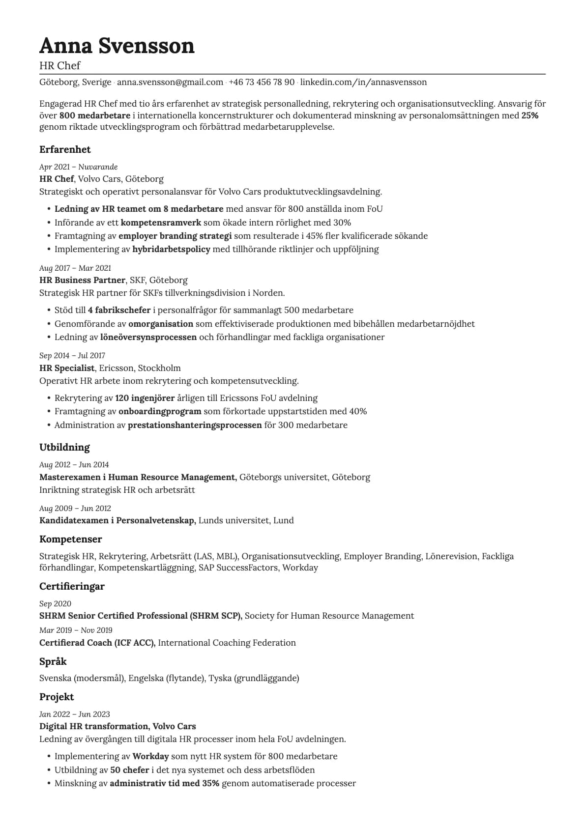 Nickel resume template preview