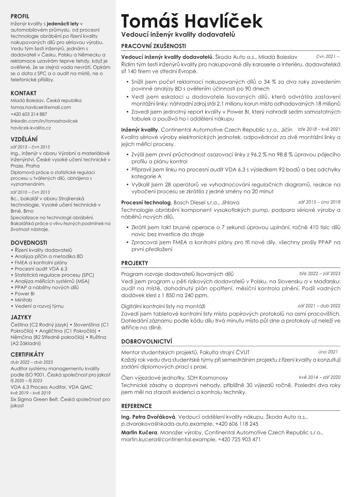 Aurum resume template preview