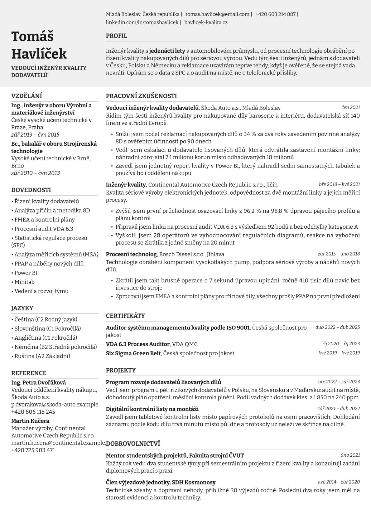 Limestone resume template preview