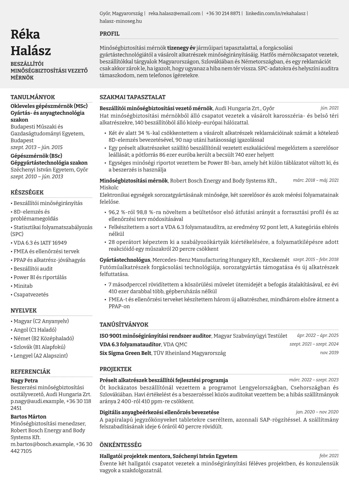 Limestone resume template preview