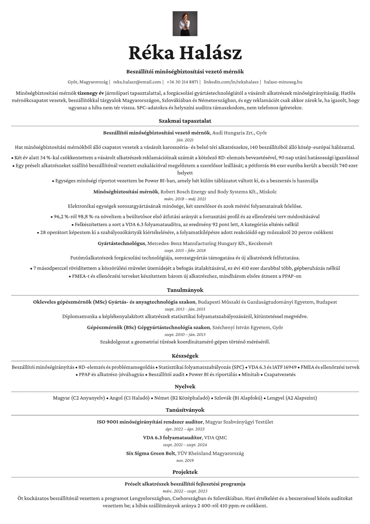Topaz Photo resume template preview