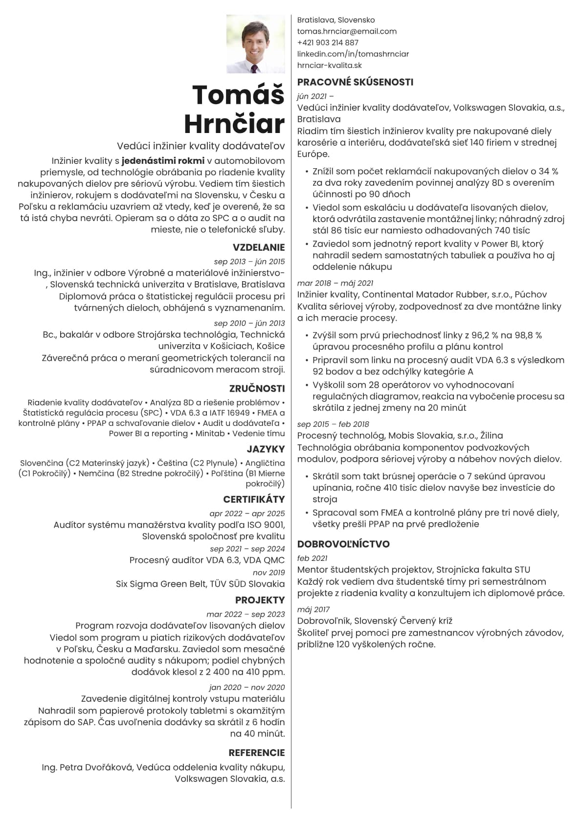 Amber Photo resume template preview