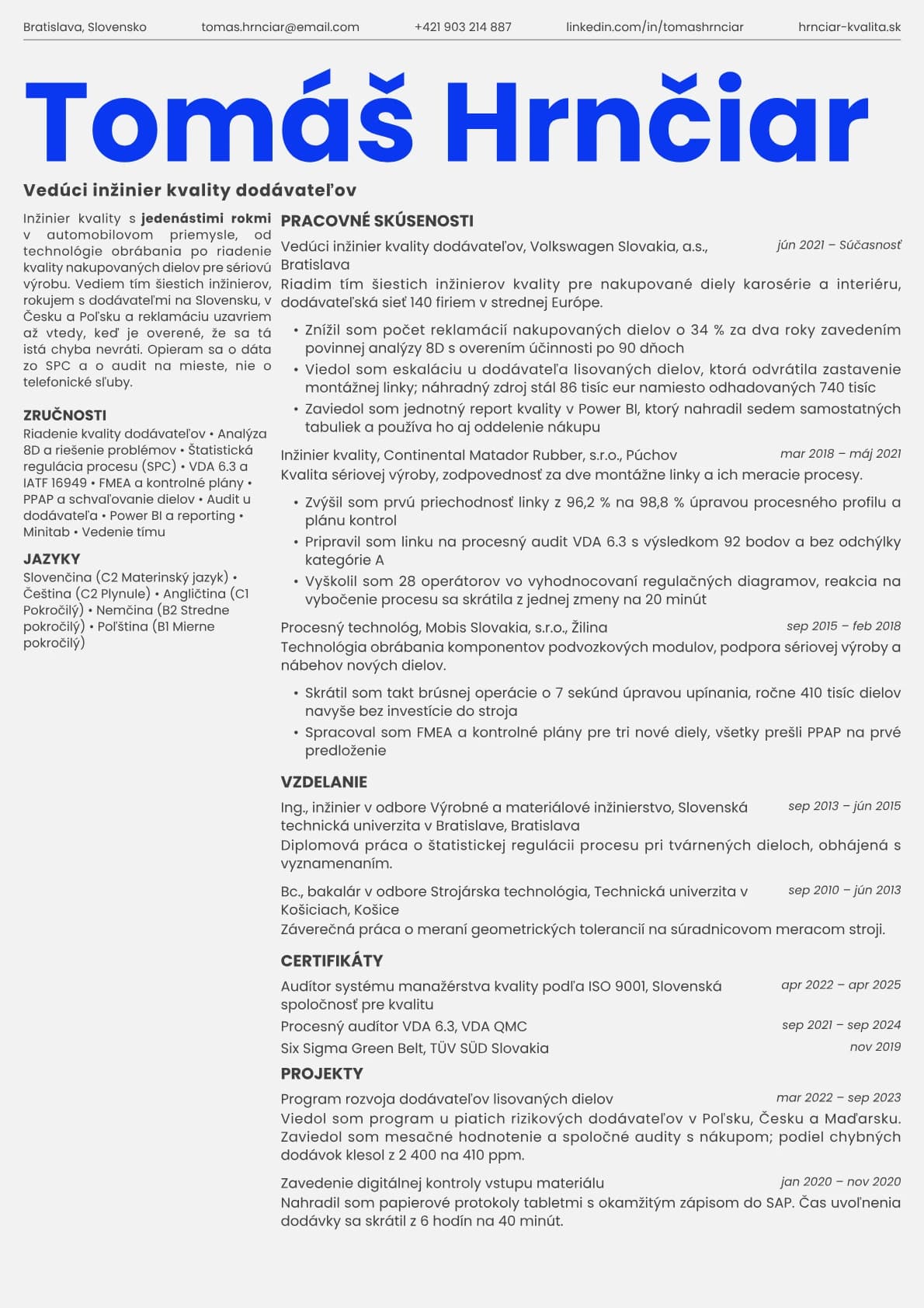Fern resume template preview