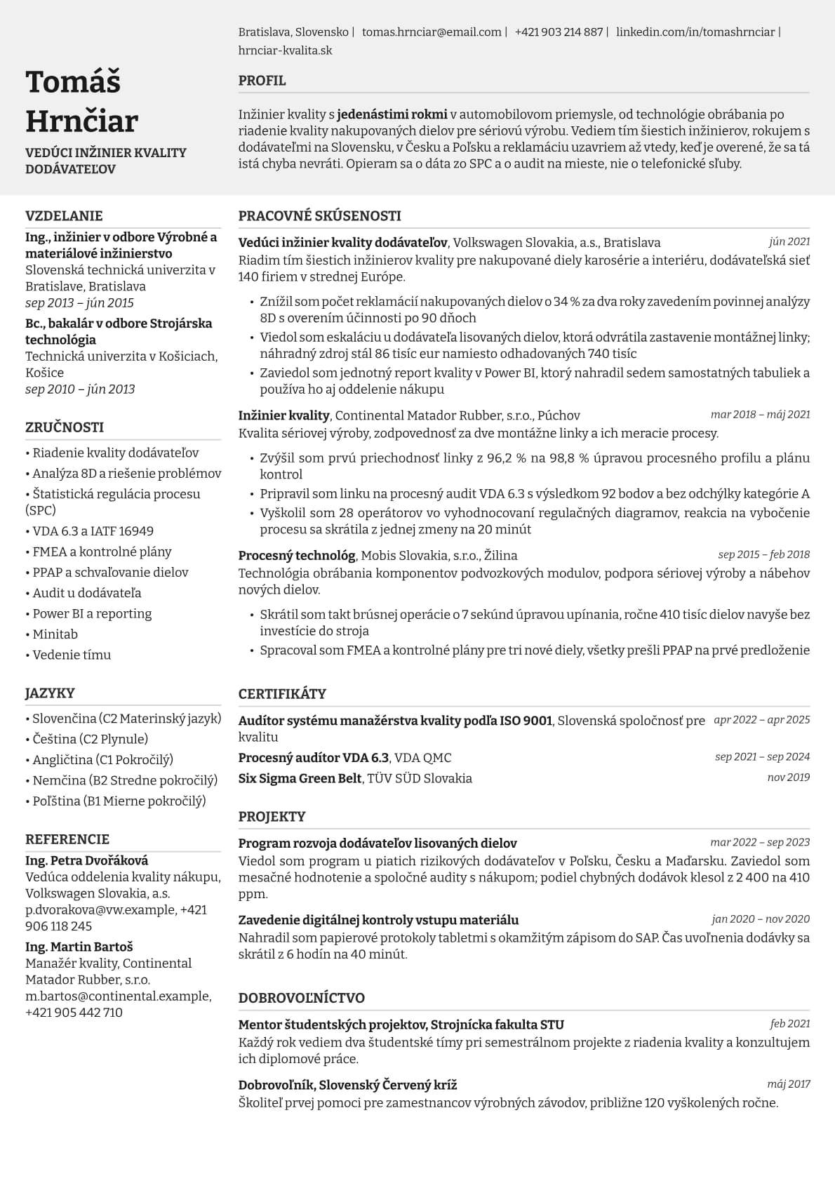 Limestone resume template preview