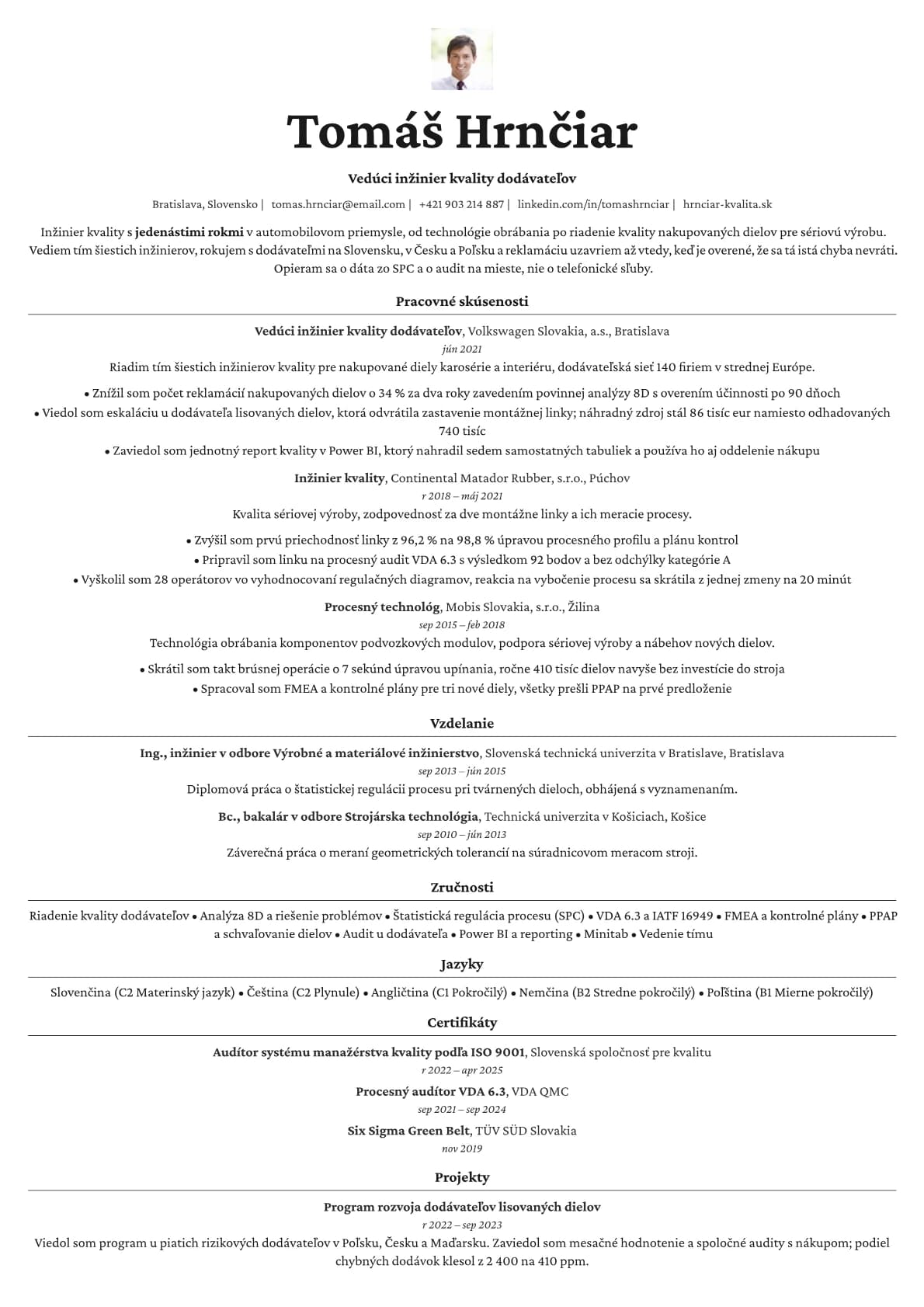 Topaz Photo resume template preview