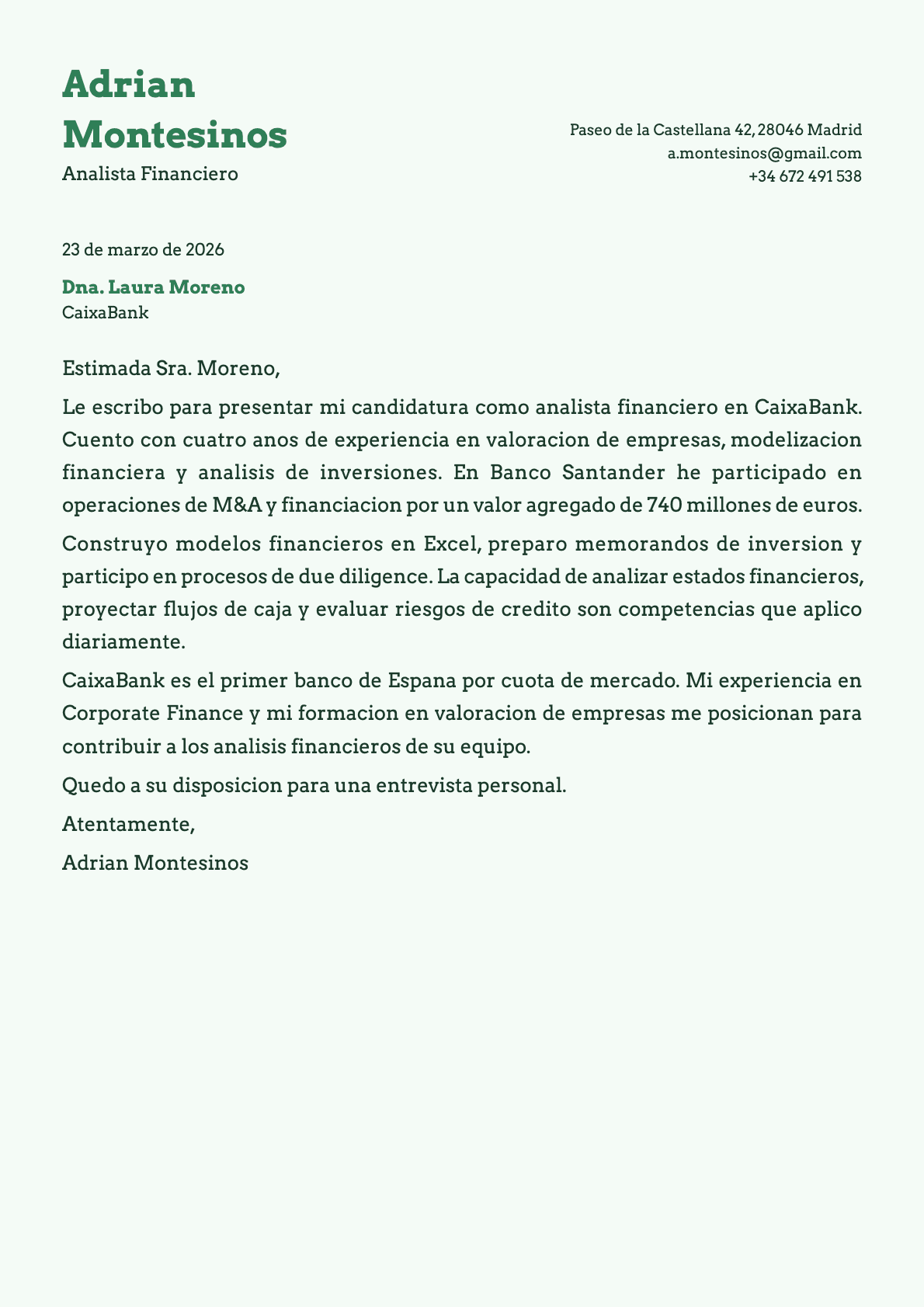 undefined cover letter example