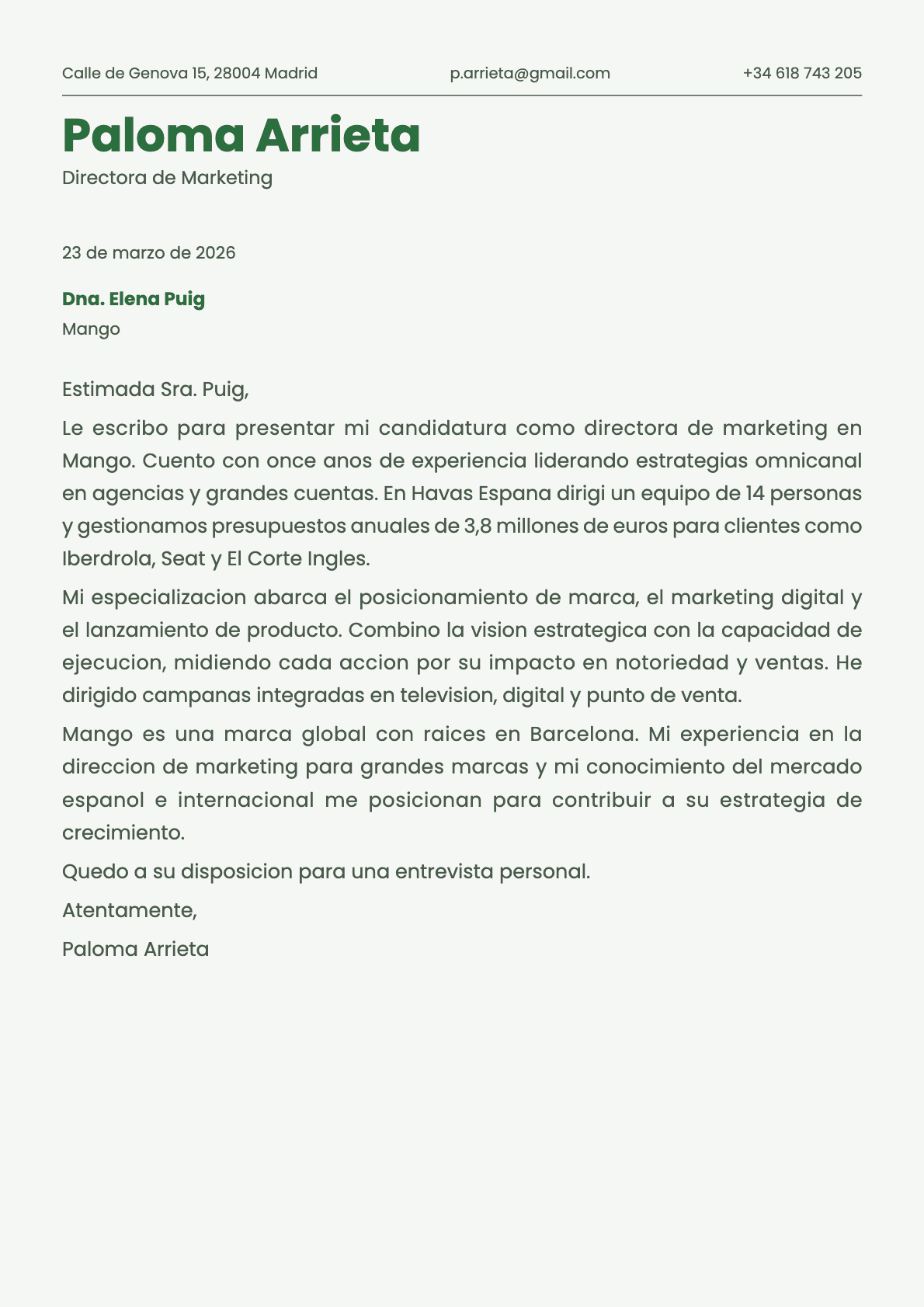 undefined cover letter example