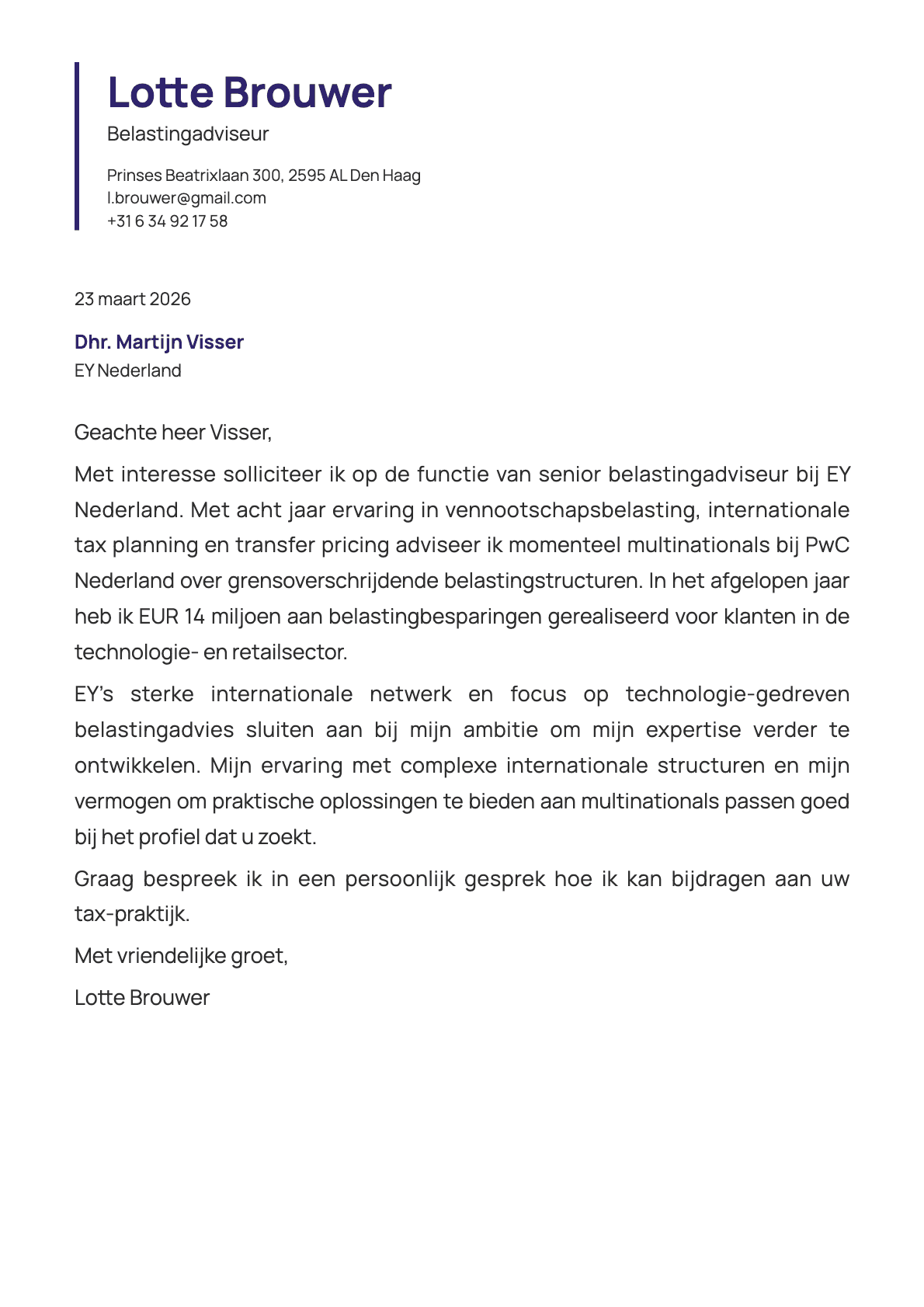 undefined cover letter example