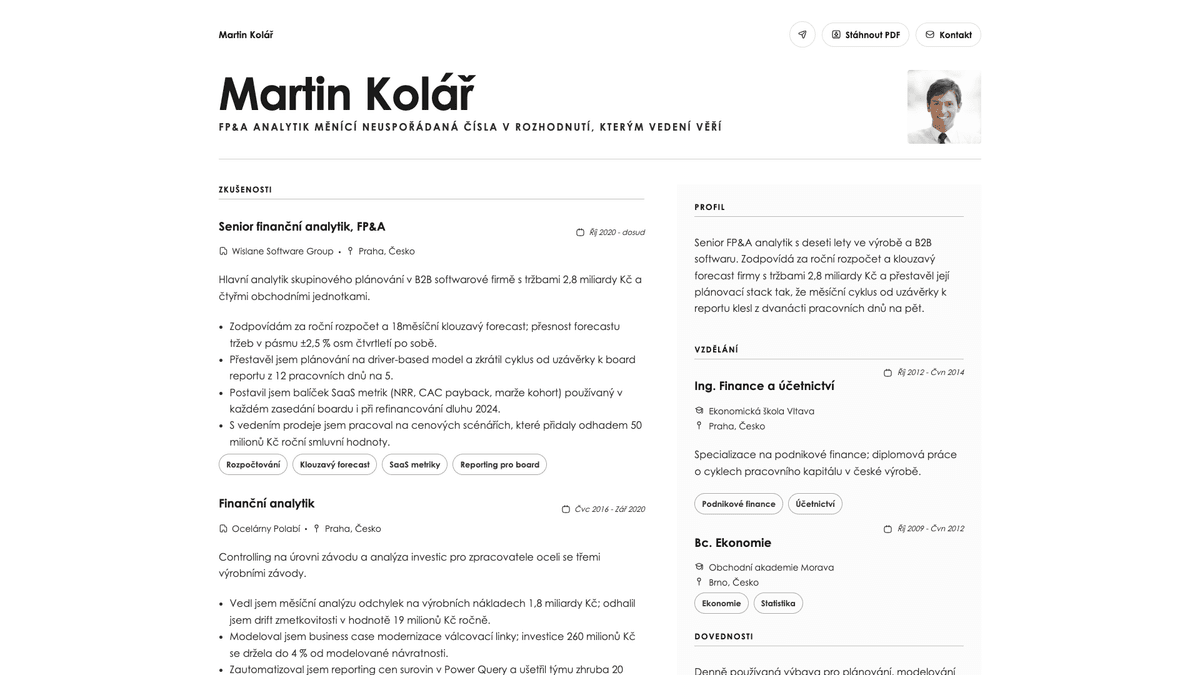 Bronze online resume example