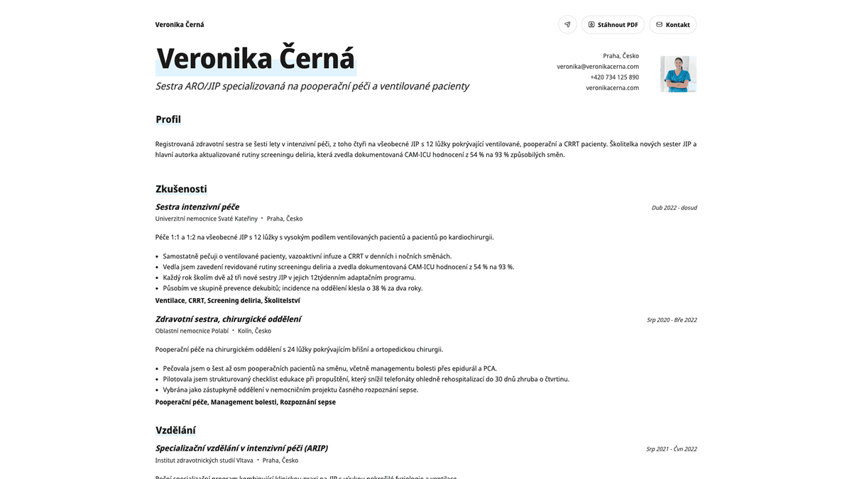 Copper online resume example