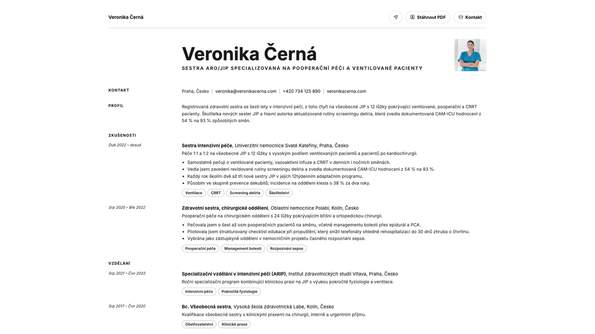 Ivory online resume example