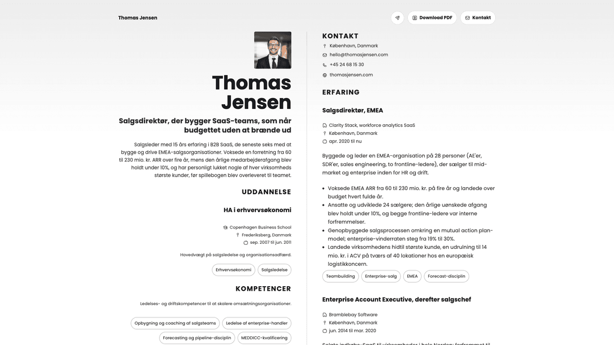 Amber online resume example