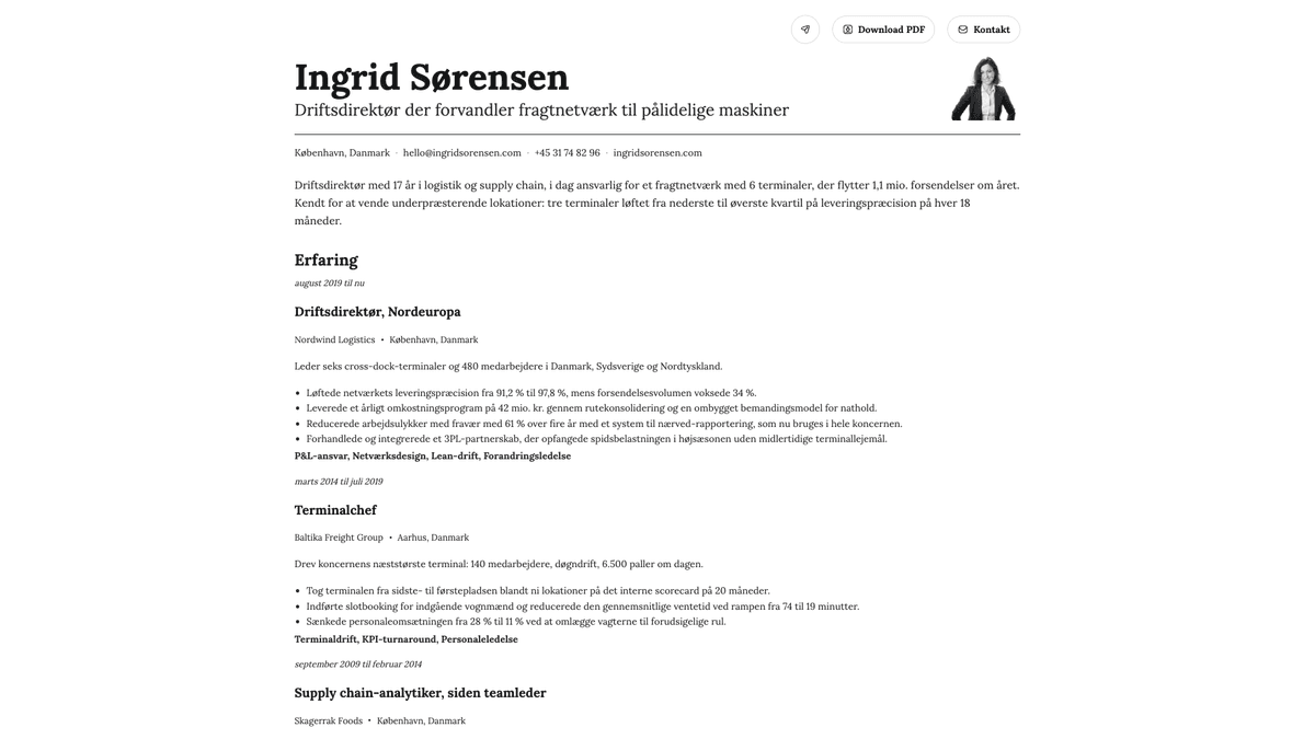 Nickel online resume example