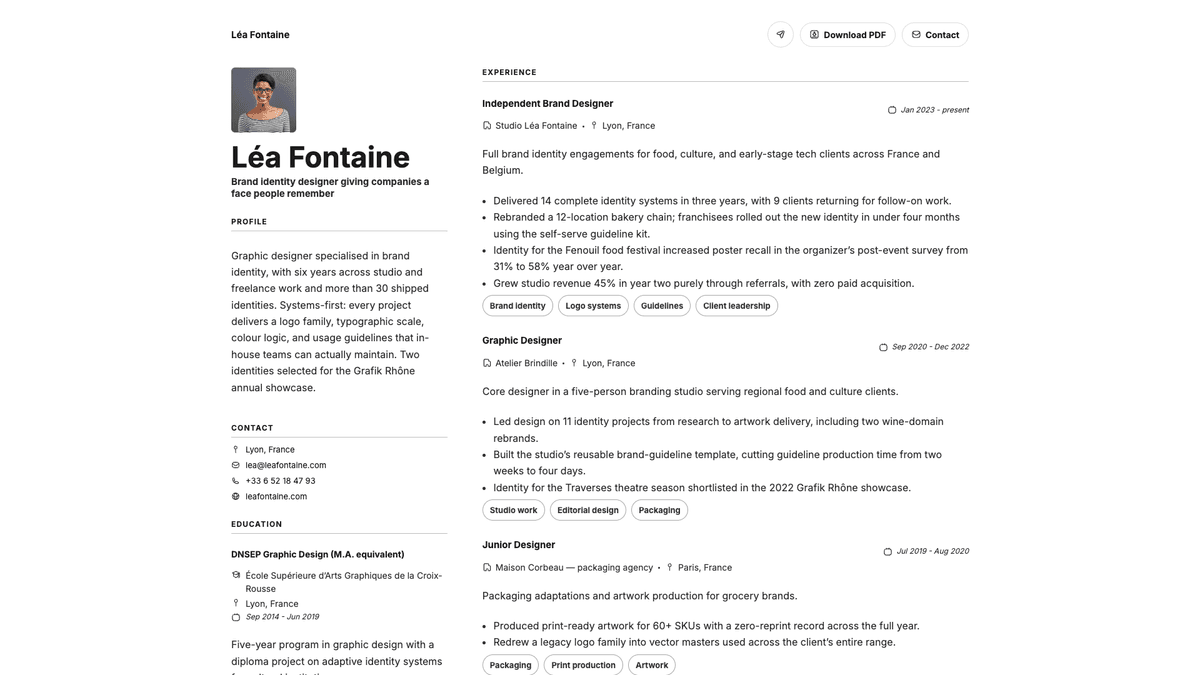 Sage online resume example