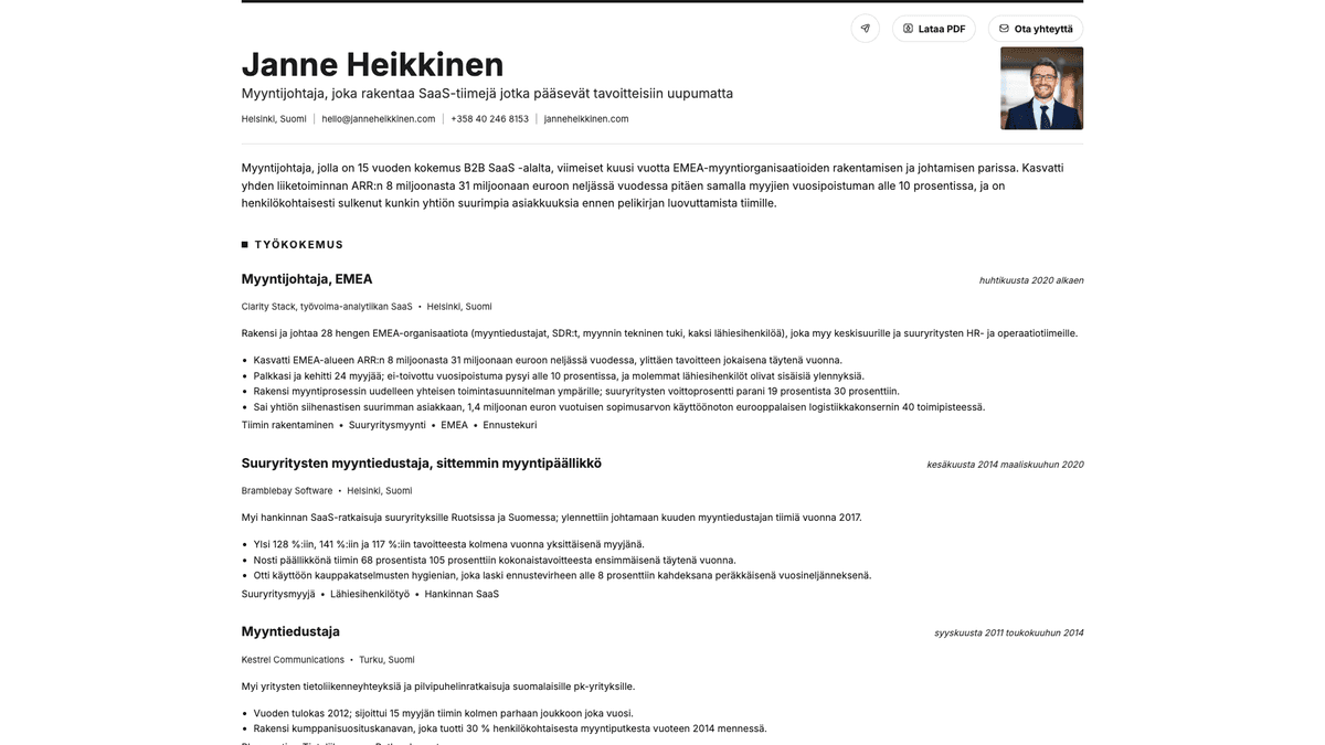 Graphite online resume example