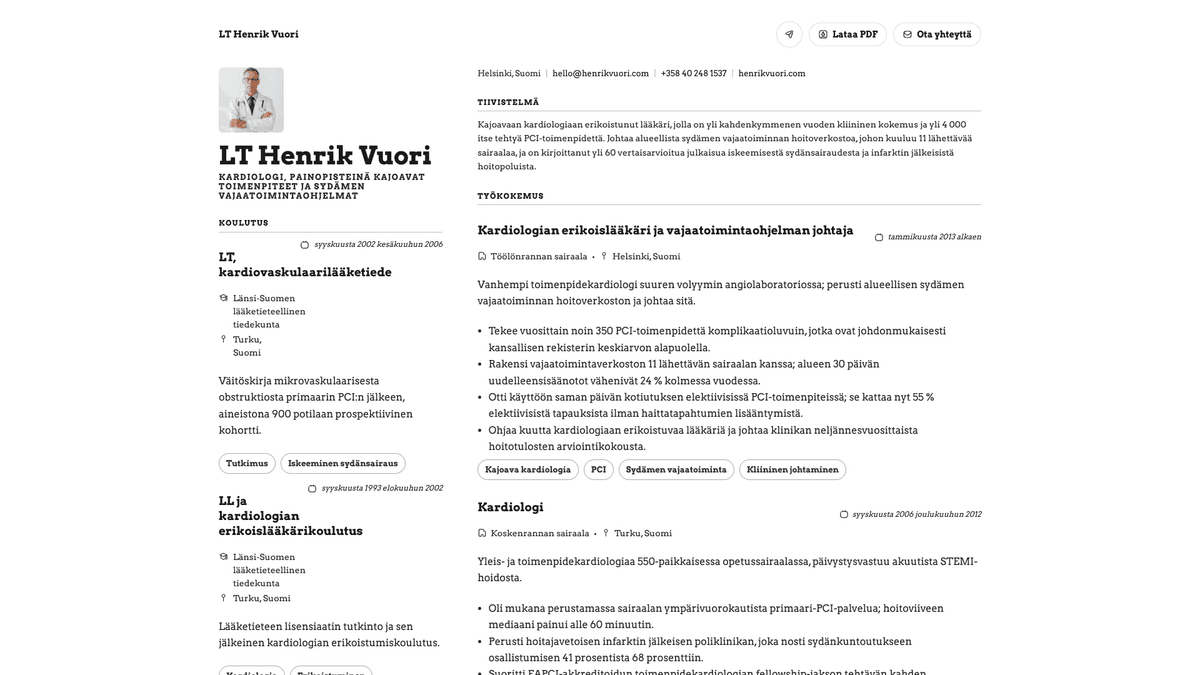 Limestone online resume example