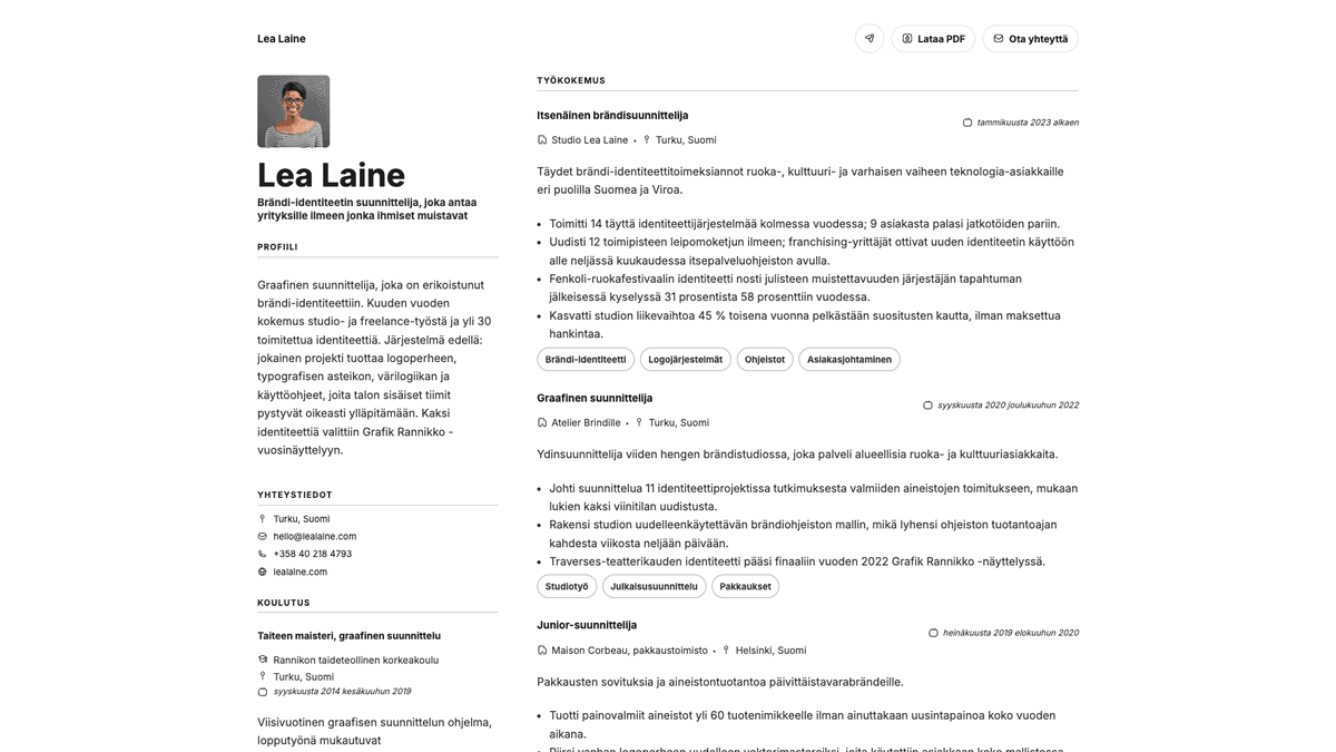 Sage online resume example