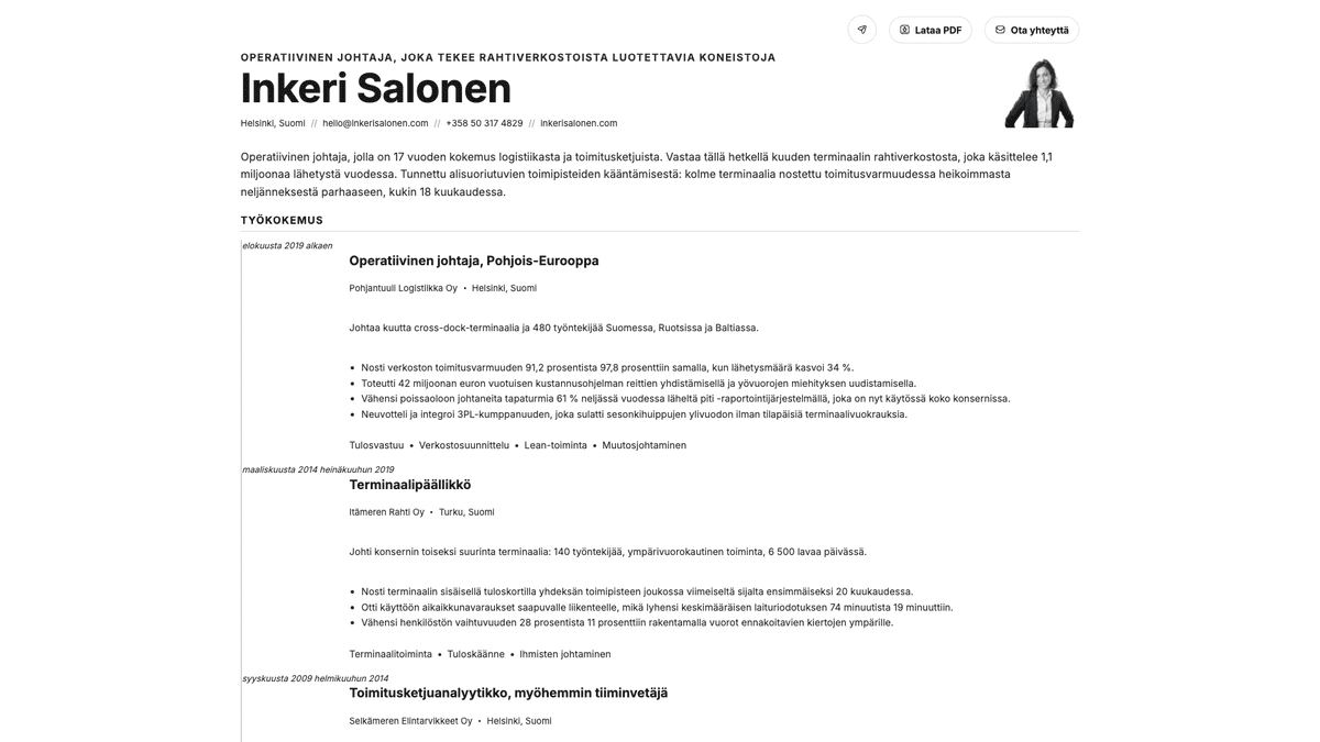 Zinc online resume example
