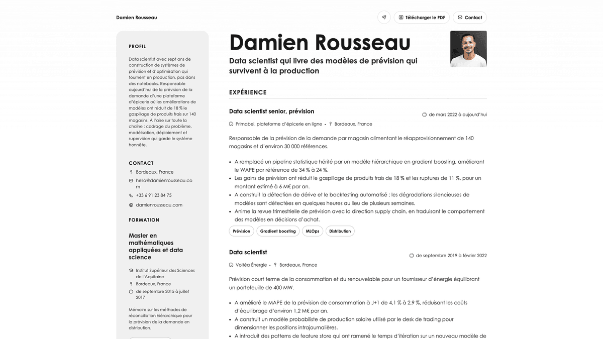 Aurum online resume example