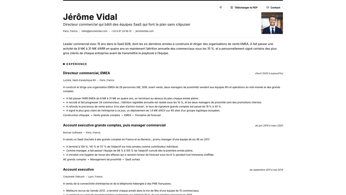 Graphite online resume example
