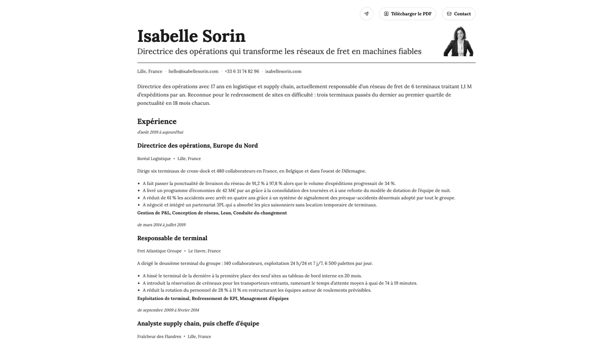 Nickel online resume example