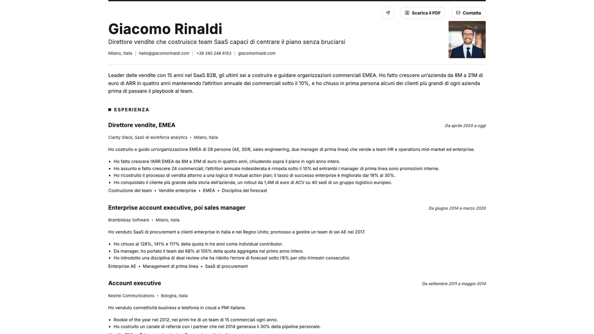 Graphite online resume example