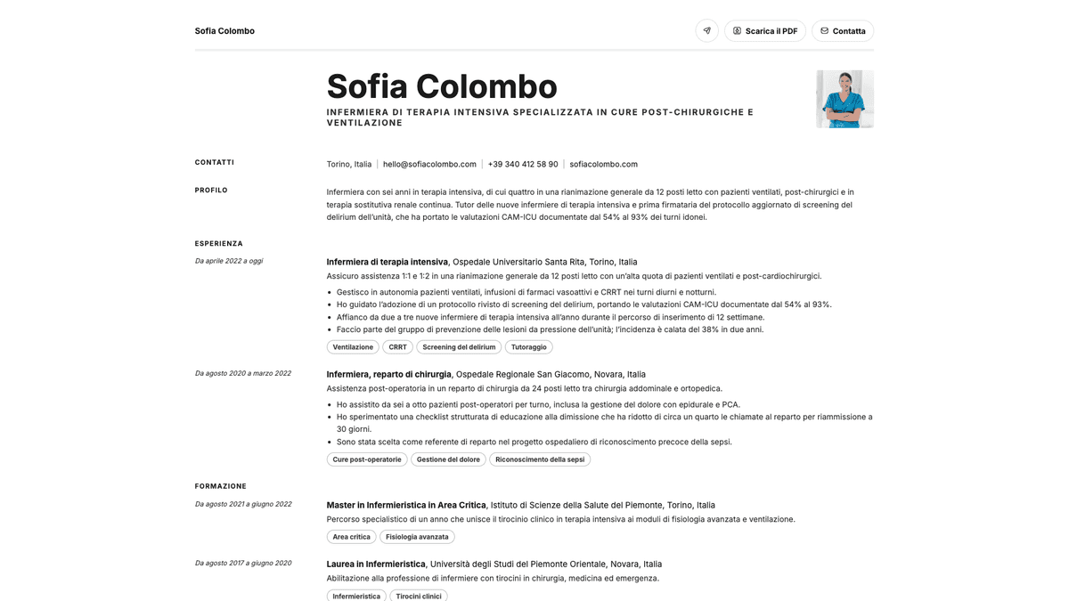 Ivory online resume example