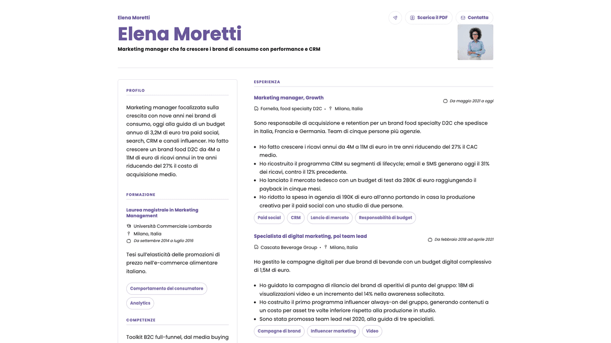 Opal online resume example