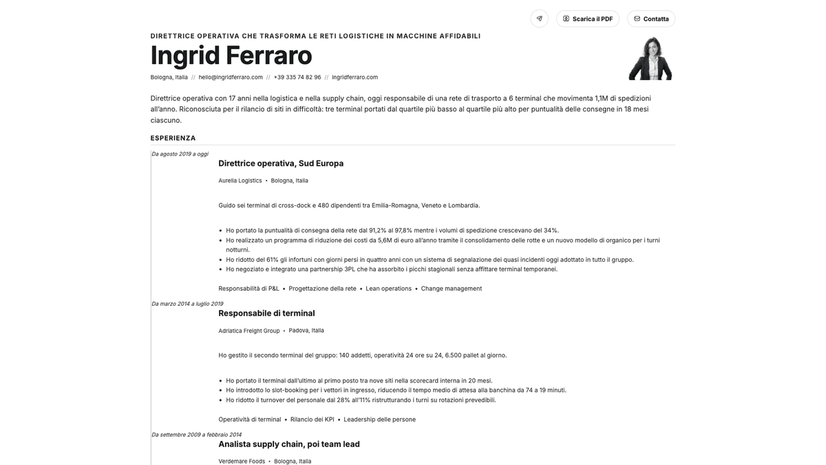 Zinc online resume example