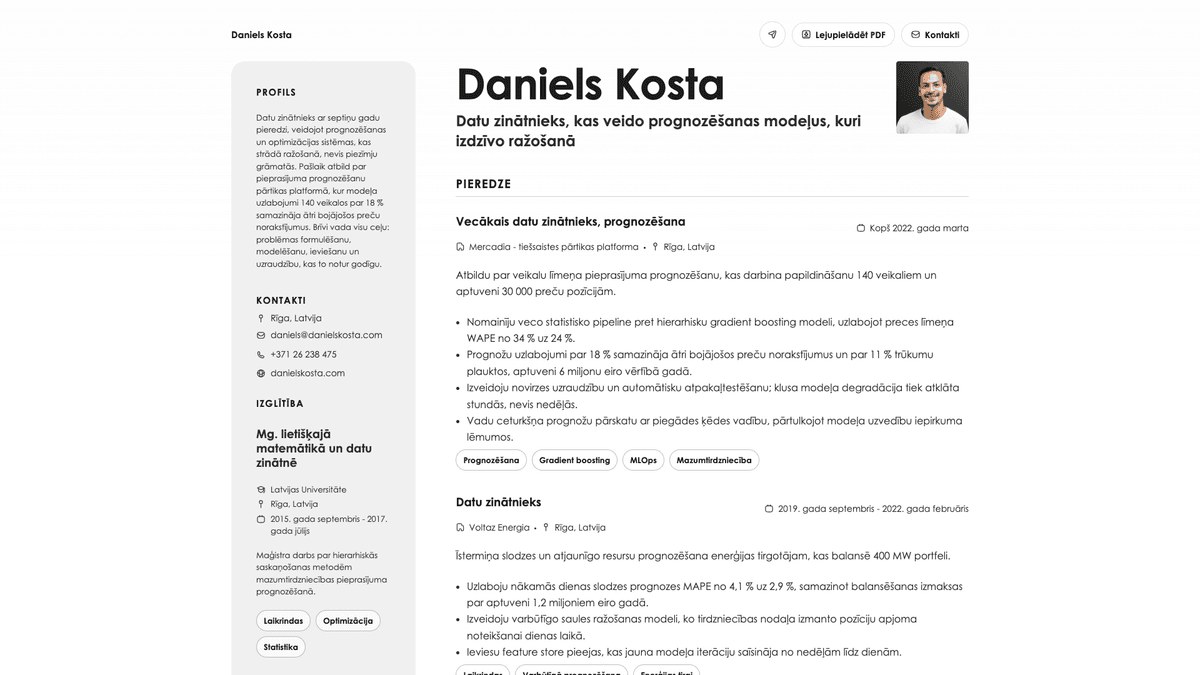 Aurum online resume example