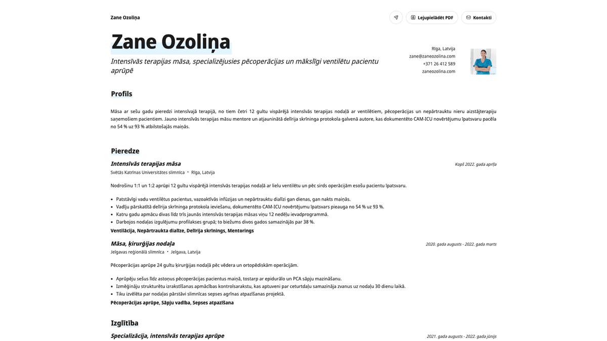 Copper online resume example
