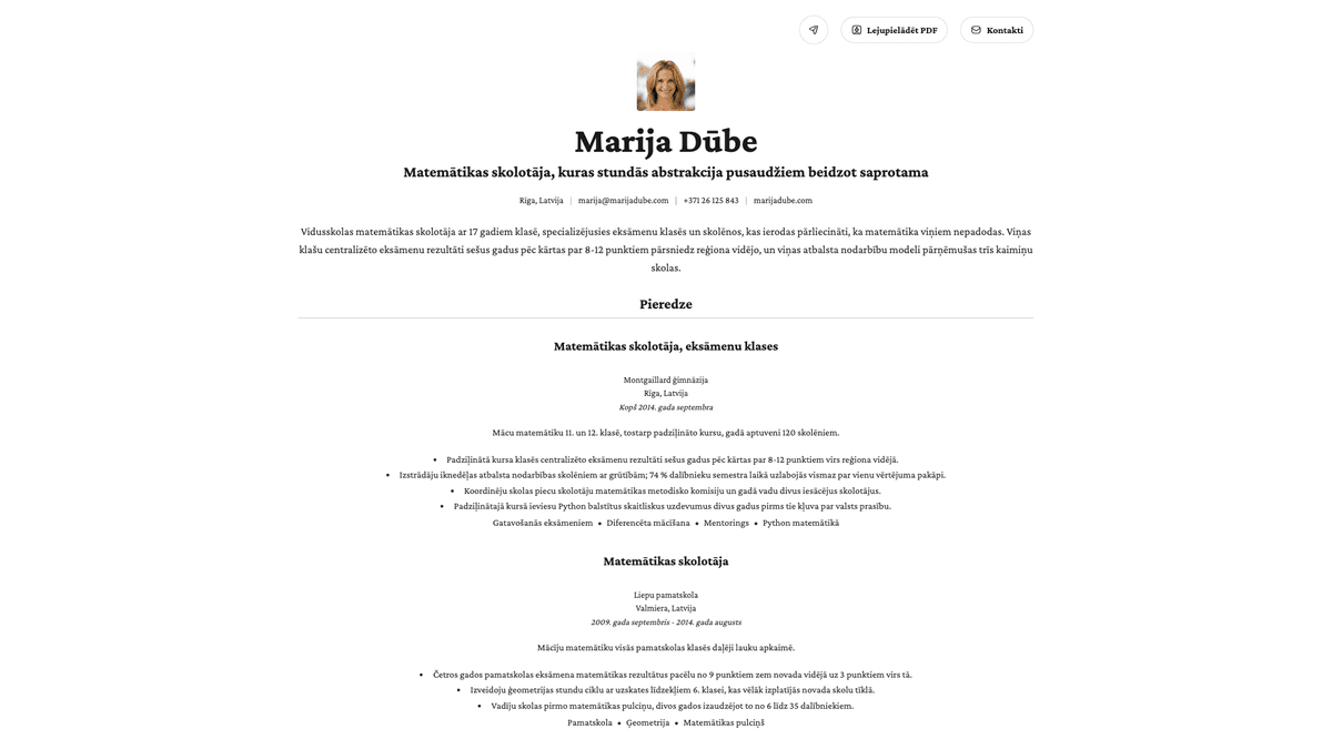 Topaz online resume example