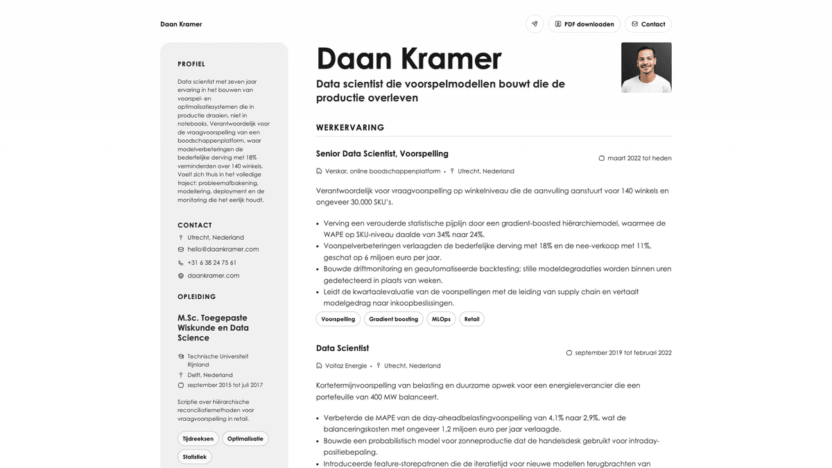 Aurum online resume example