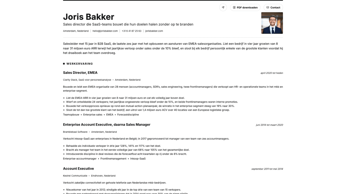 Graphite online resume example