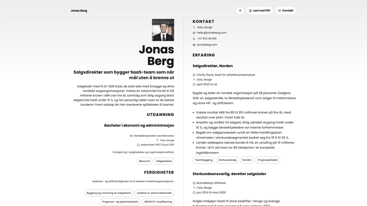 Amber online resume example