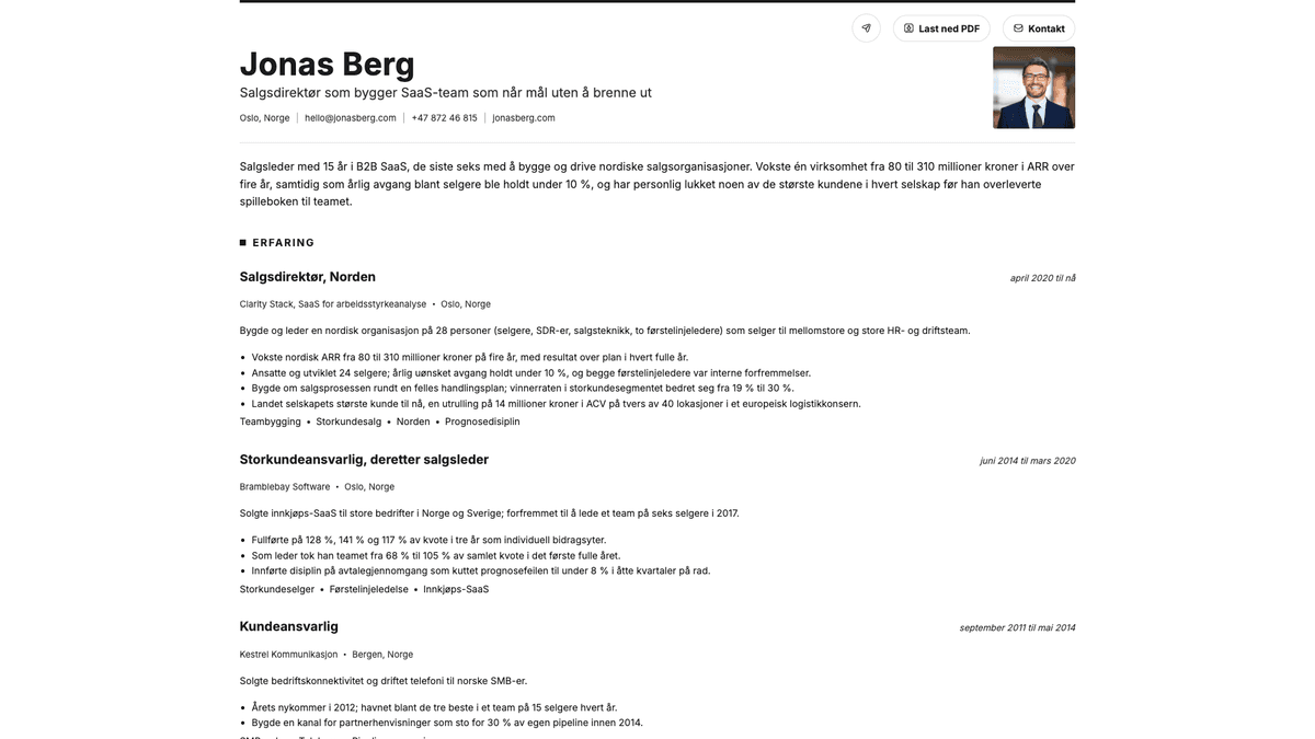 Graphite online resume example