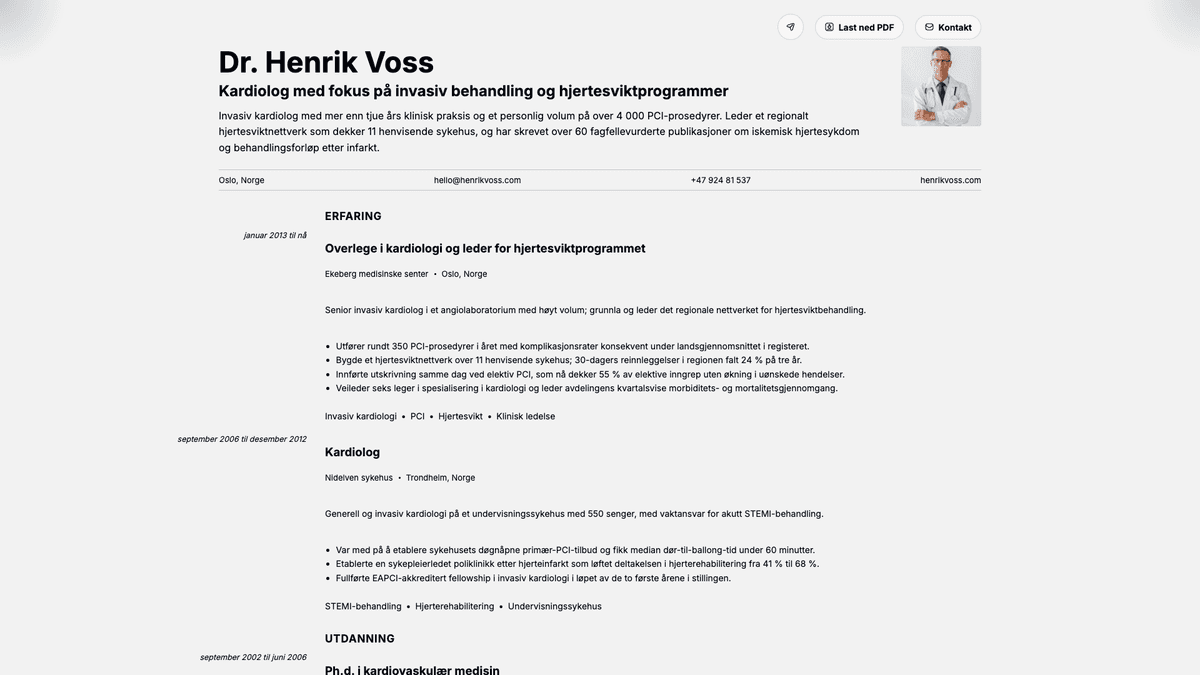 Marble online resume example