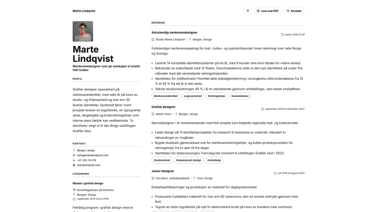 Sage online resume example