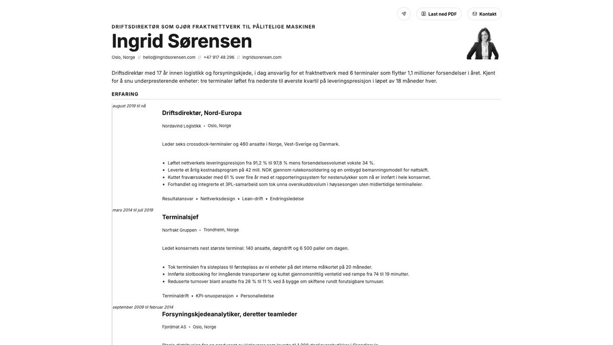 Zinc online resume example
