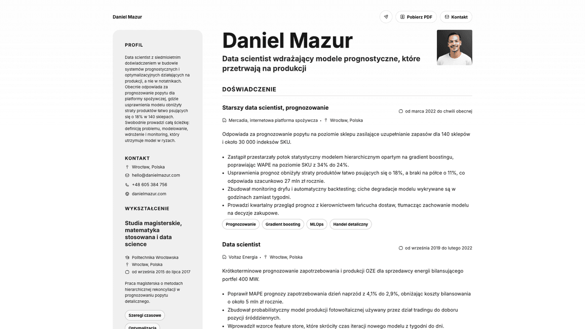 Aurum online resume example