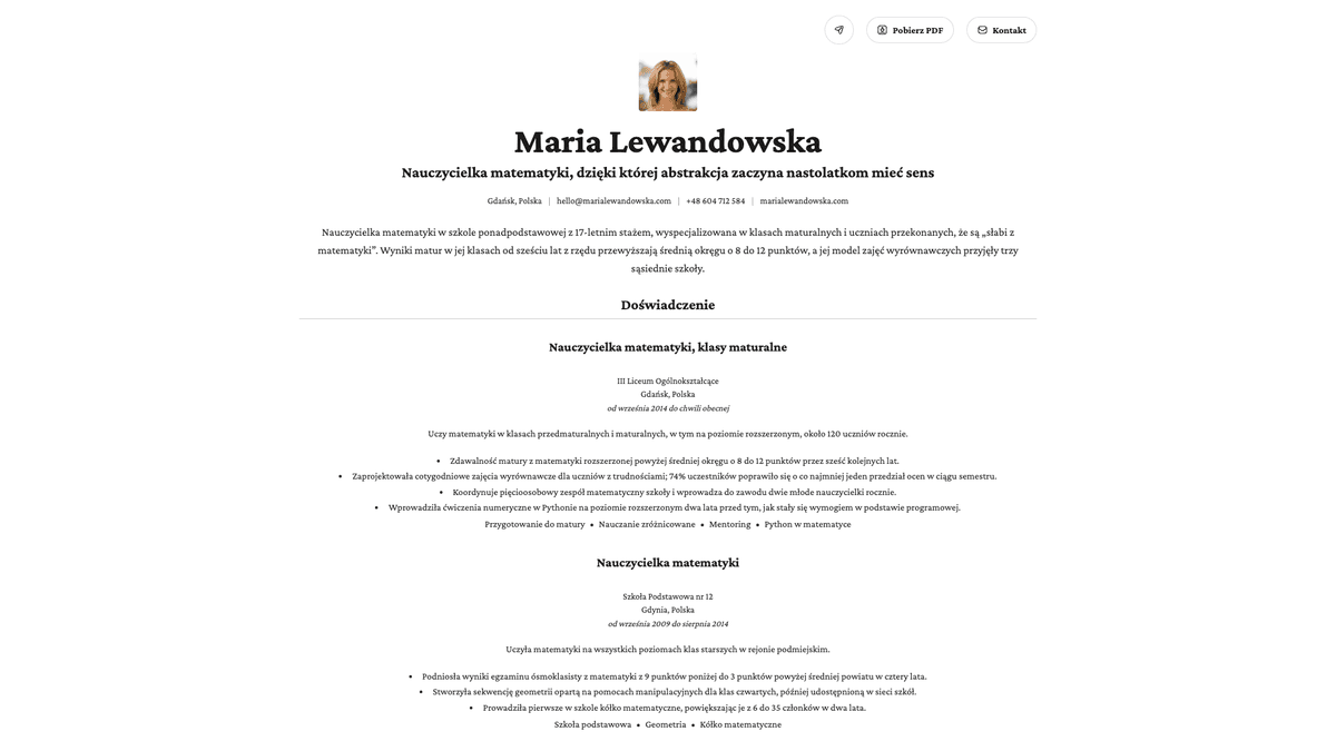 Topaz online resume example