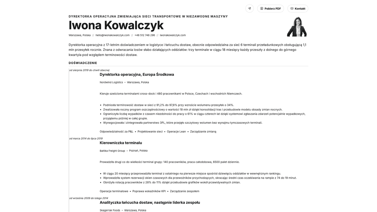 Zinc online resume example