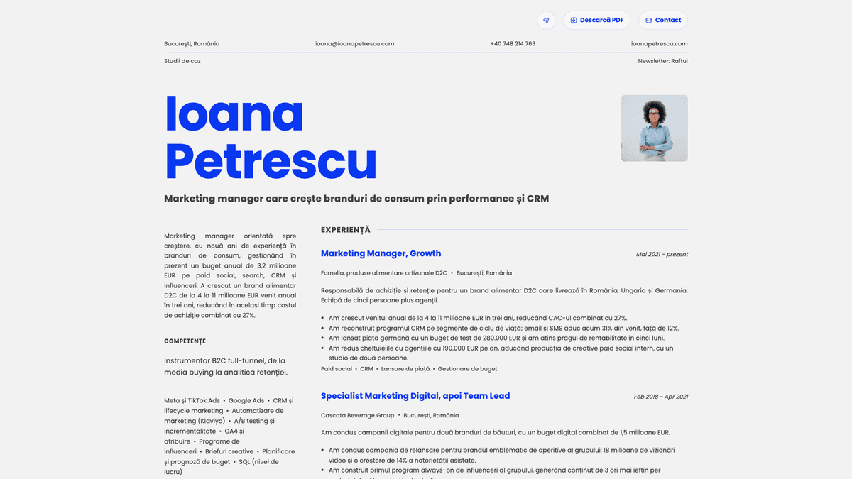 Fern online resume example
