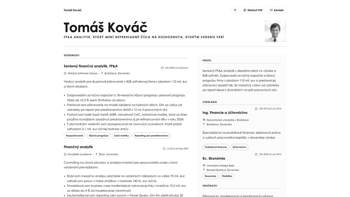 Bronze online resume example