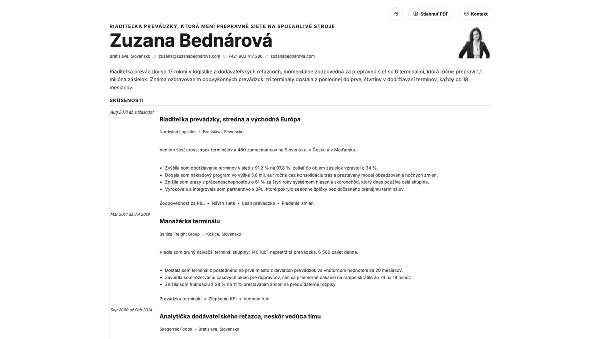 Zinc online resume example