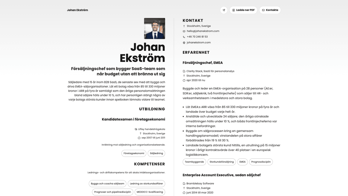 Amber online resume example