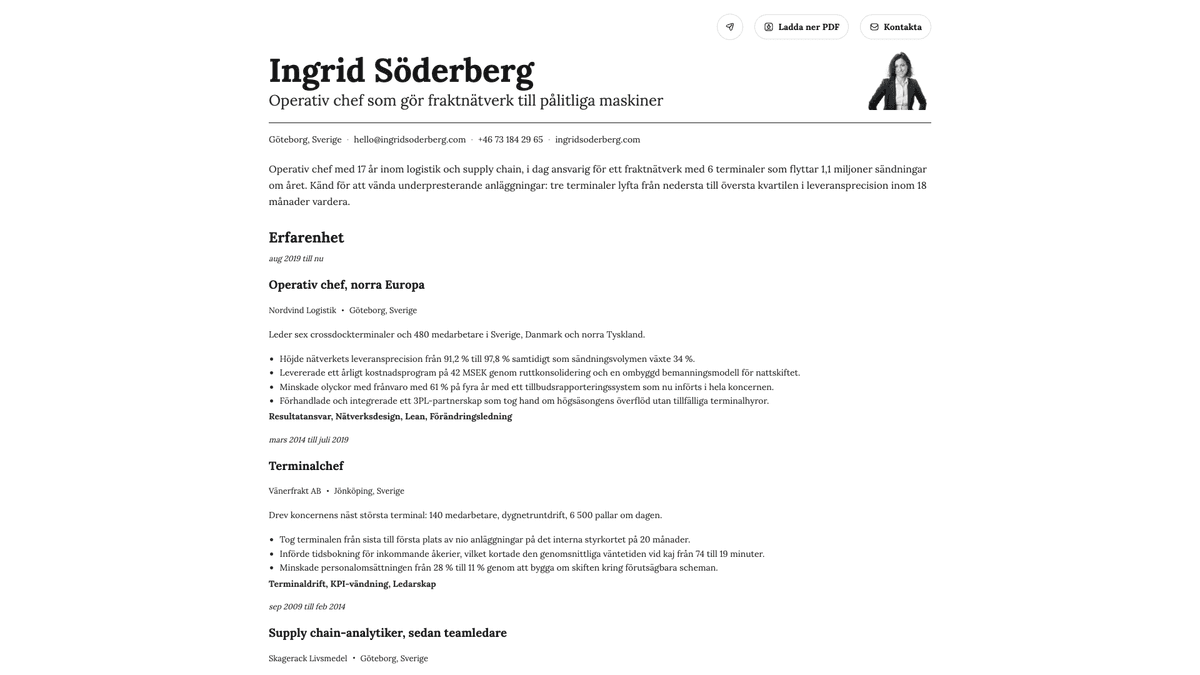 Nickel online resume example