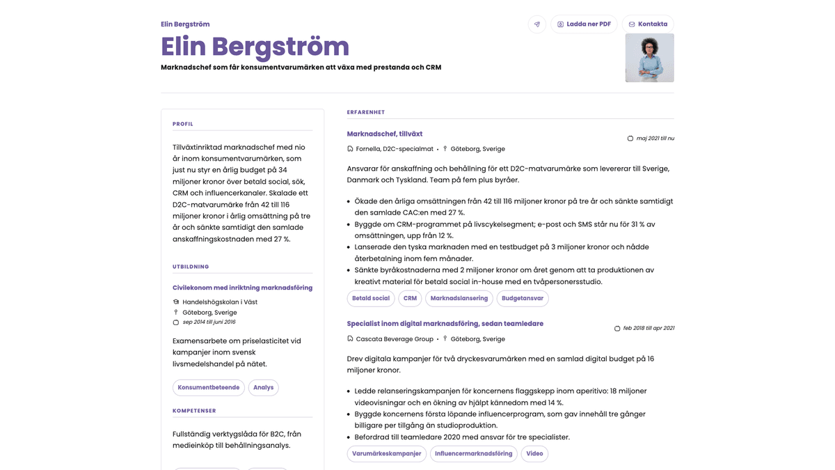 Opal online resume example