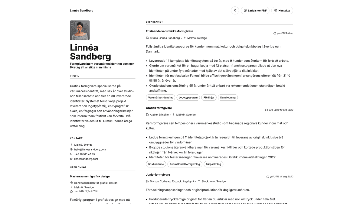 Sage online resume example