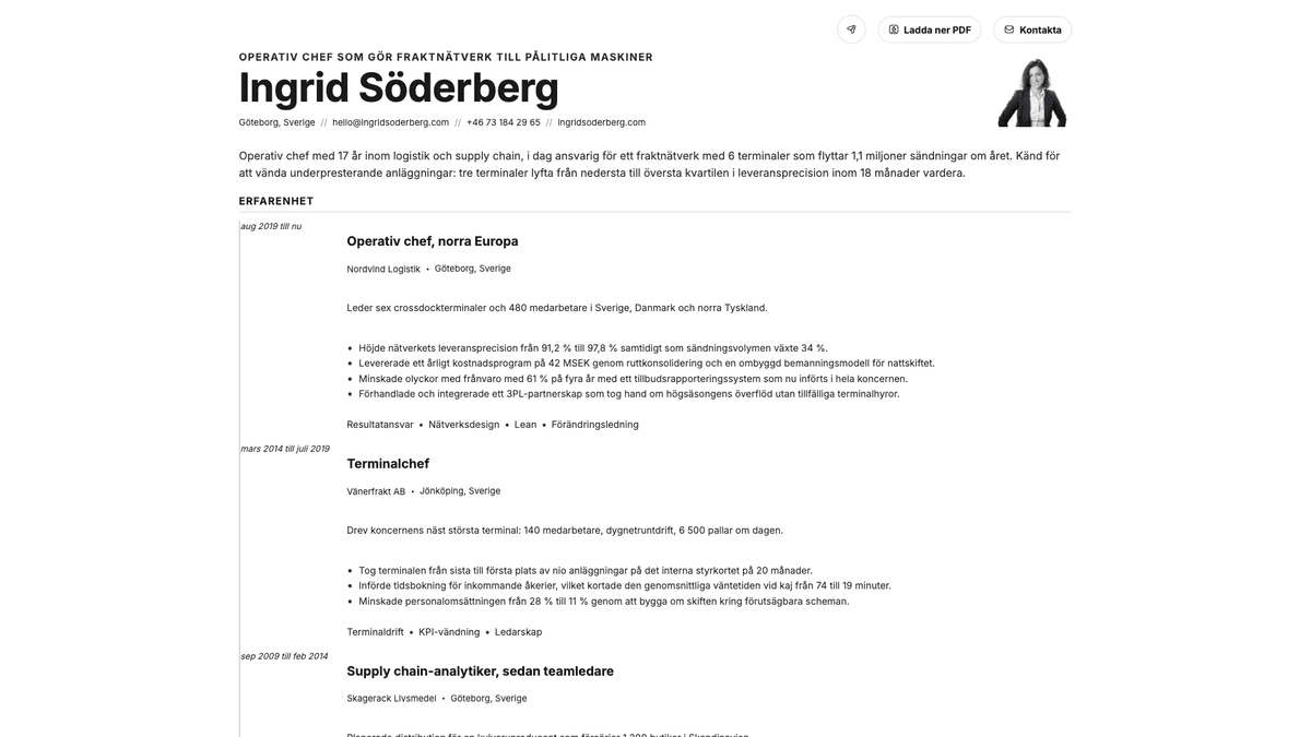 Zinc online resume example